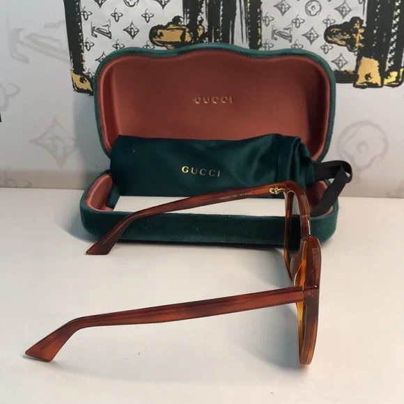 New ✨ Authentic Gucci GG0022S 002 Havana Oversized Sunglasses ✨ Gucci | Accessories | New Authentic Gucci Gg022s 002 Havana  main image 2